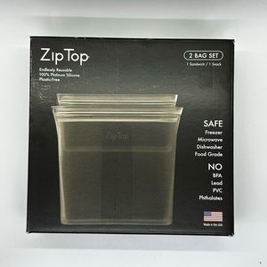 Zip top silicone bags